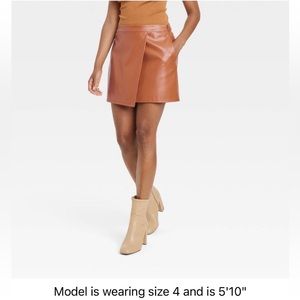 A New Day Faux Leather Skirt